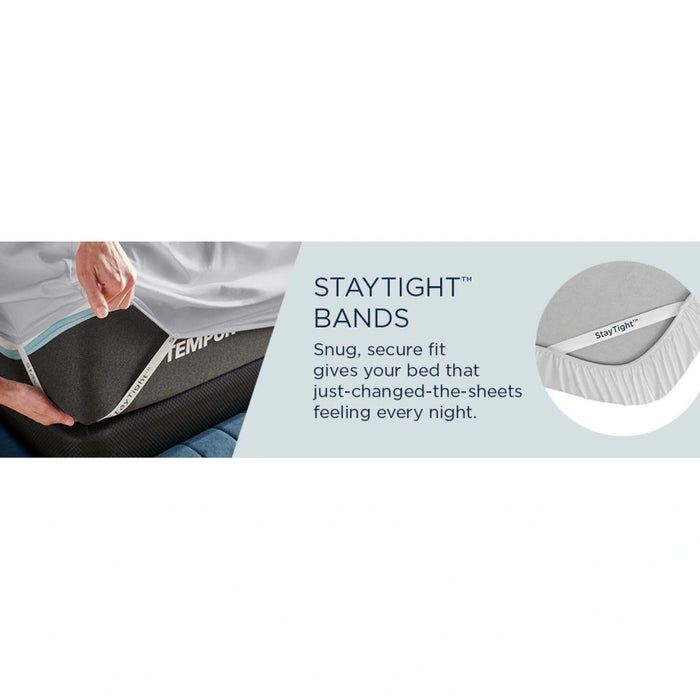 TEMPUR Luxe Egyptian Cotton Sheet Set Sleepy Blue