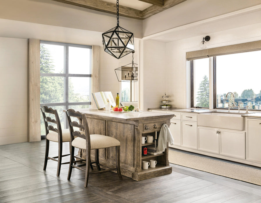 La Grange Twin Sisters Ladderback Counter Stool