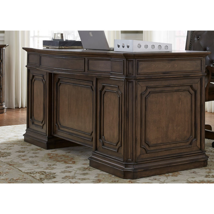 Liberty Amelia Jr Executive Desk in Antique Toffee - J. Patrick’s Furniture (Pooler, GA)