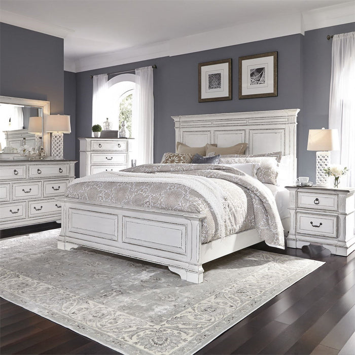 Liberty Furniture Abbey Park Queen Panel Bed in Antique White - J. Patrick’s Furniture (Pooler, GA)